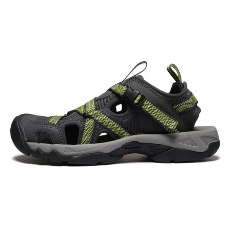 صندل مردانه سیکس تن مدل Zagros رنگ خاکستری تیره