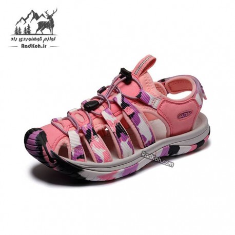 صندل زنانه سیکس تن رنگ صورتی