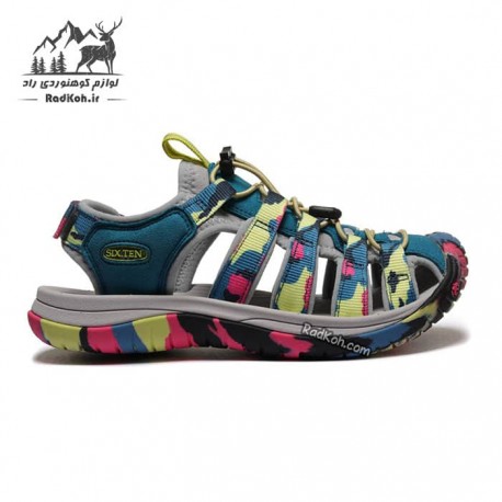 صندل زنانه سیکس تن مدل Dena رنگ سرمه ای