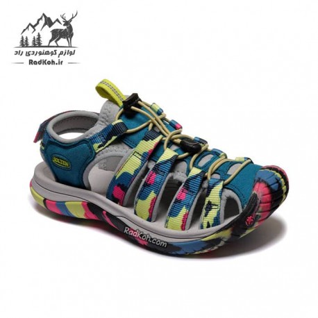 صندل زنانه سیکس تن مدل Dena رنگ سرمه ای