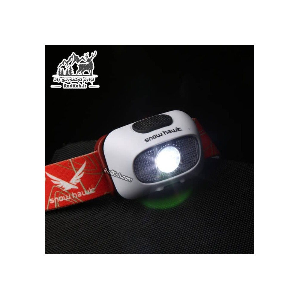 هدلامپ اسنوهاک مدل L60L رنگ سفید/قرمز
