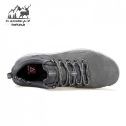 کفش چرم مردانه هومتو مدل humtto 340604A-2 رنگ خاکستری تیره