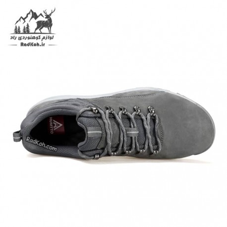 کفش چرم مردانه هومتو مدل humtto 340604A-2 رنگ خاکستری تیره