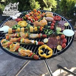 باربیکیو پارمیس کمپینگ مدل BBQ-412 رنگ  مشکی