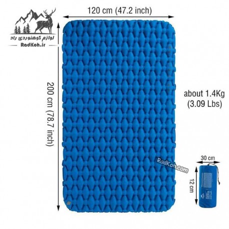 زیرانداز بادی نیچرهایک مدل NH19Z055-P رنگ آبی