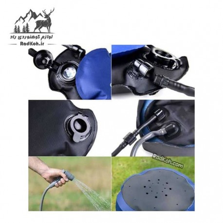 دوش سفری مدل PW1027 کد NH17L101-D رنگ سرمه ای