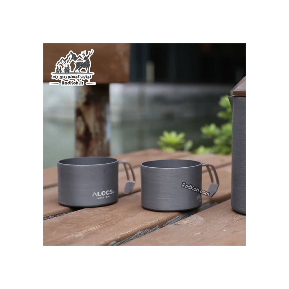 لیوان 160 میلی لیتر آلومینیومی مدل TW-426 رنگ خاکستری تیره