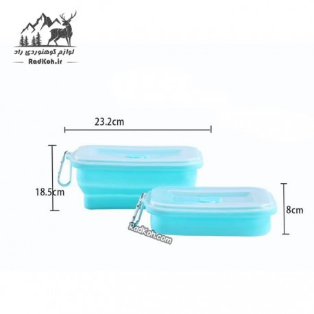 ظرف 1 لیتر مدل K100 رنگ آبی فیروزه ای