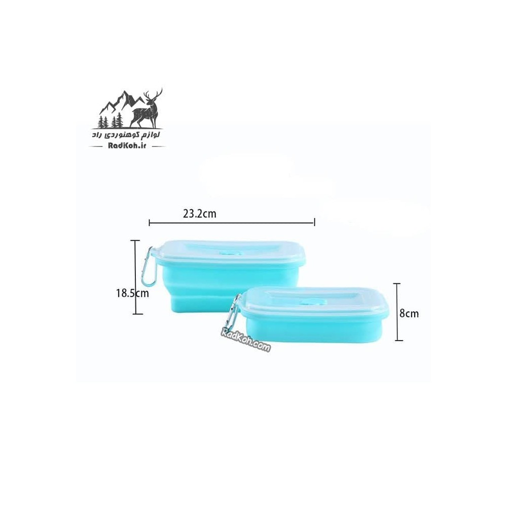 ظرف 1 لیتر مدل K100 رنگ آبی فیروزه ای