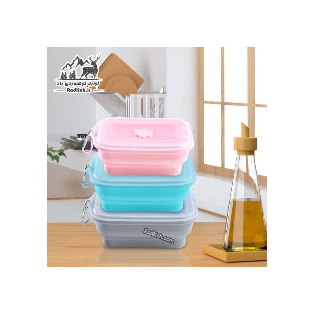 ظرف سیلیکونی تاشو 1 لیتر مدل K100