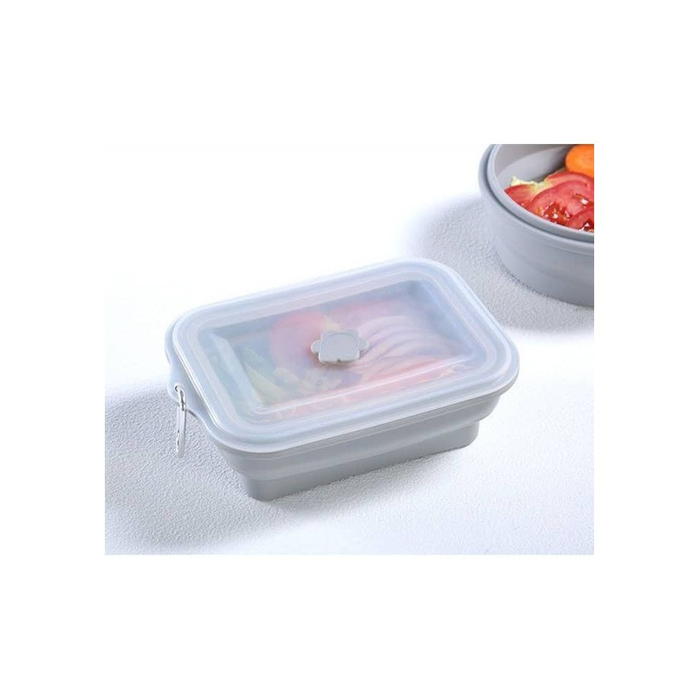 ظرف سیلیکونی تاشو 1 لیتر مدل K100 رنگ طوسی