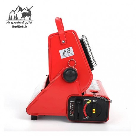 اجاق و بخاری مسافرتی پرتابل Happy Home مدل HH-808B رنگ قرمز