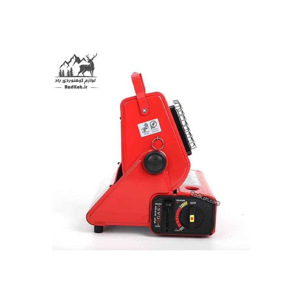 اجاق و بخاری مسافرتی پرتابل Happy Home مدل HH-808B رنگ قرمز