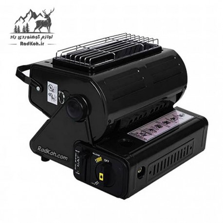 اجاق و بخاری پیک نیک پرتابل Happy Home مدل HH-808B رنگ مشکی