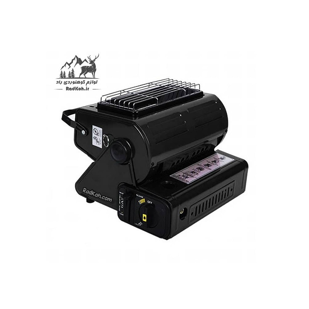 اجاق و بخاری پیک نیک پرتابل Happy Home مدل HH-808B رنگ مشکی