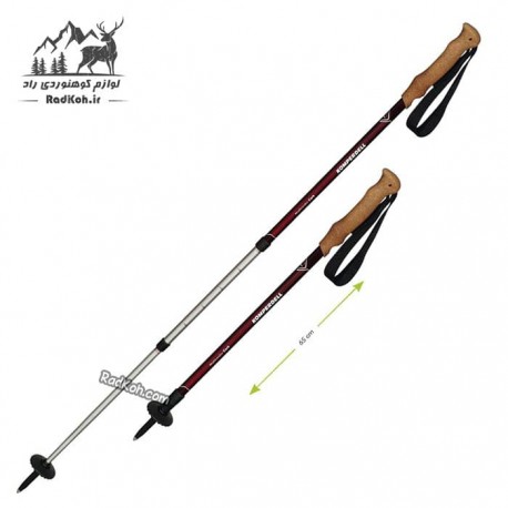 باتوم طبیعت گردی کمپردل مدل Highlander Cork رنگ مشکی