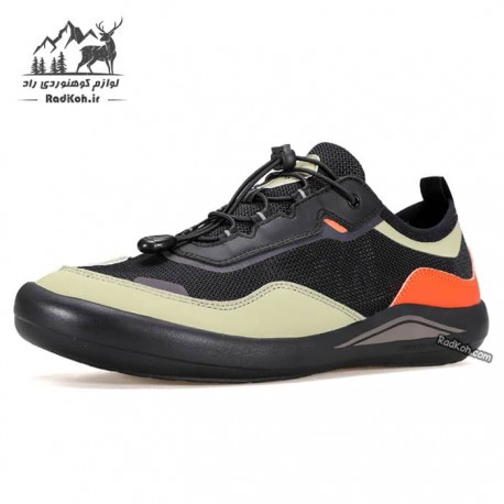 کفش پیاده روی مردانه هامتو مدل 350784A-1 رنگ مشکی/کرم