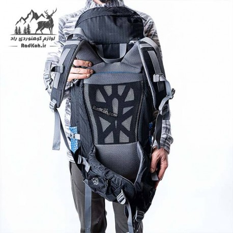 کوله پشتی صخره مدل لوتسه 40 لیتری رنگ طوسی/آبی