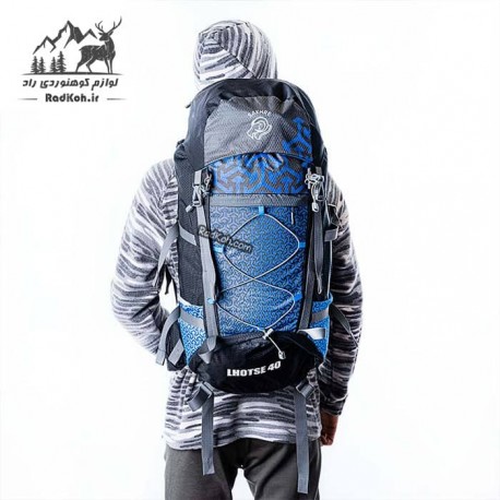 کوله پشتی صخره مدل لوتسه 40 لیتری رنگ طوسی/آبی