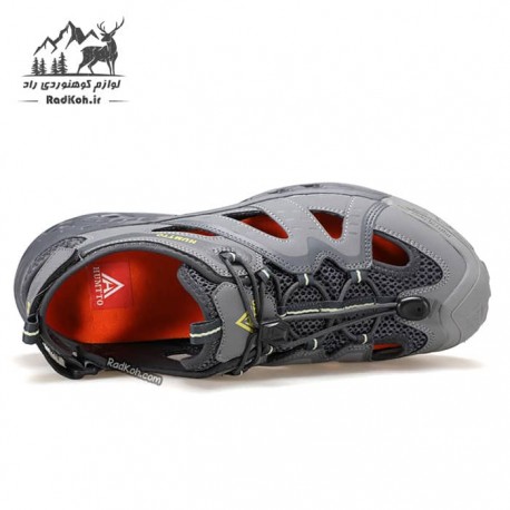 کفش پیاده روی و ساحل نوردی مردانه هومتو مدل humtto 650221A-1 رنگ خاکستری تیره