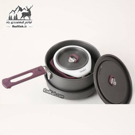 ﺳﺖ ﻇﺮوف کوهنوردی دو ﻧﻔﺮه اﺳﻨﻮﻫﺎک مدل SN-T112 رنگ بنفش