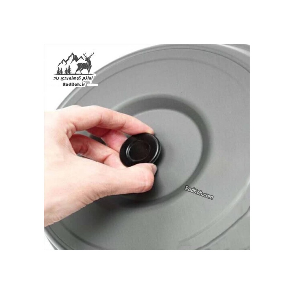 ﻗﺎﺑﻠﻤﻪ طبیعت گردی ﺑﺰرگ 4.2 ﻟﯿﺘﺮ اﺳﻨﻮﻫﺎک رنگ خاکستری