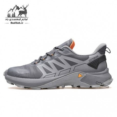 کفش پیاده روی مردانه هامتو مدل 150479A-2 رنگ خاکستری تیره