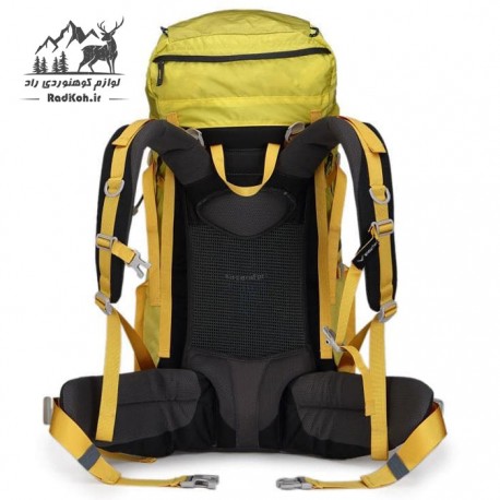 کوله پشتی کوهنوردی 55+10 لیتری snowhawk Sirwan ka8074 زرد