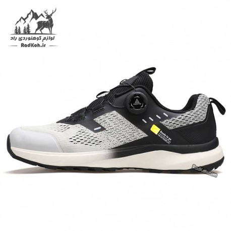 کفش پیاده روی مردانه هامتو مدل 350320A-1 بند دیسکی رنگ طوسی/مشکی
