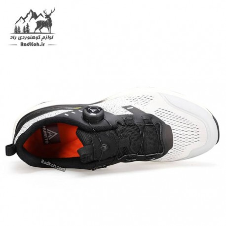 کفش رانینگ مردانه هومتو مدل humtto 350320A-1 بند دیسکی رنگ طوسی/مشکی