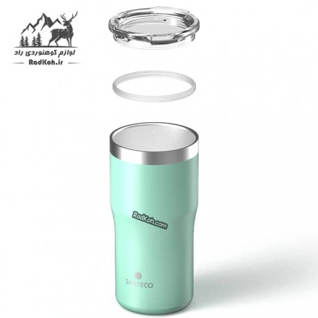 ماگ مسافرتی سانتکو 500 میلی لیتر مدل NORA رنگ سبزآبی
