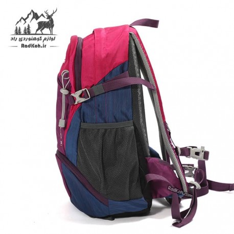 کوله پشتی هامتو مدل HB202208-3 رنگ بنفش/قرمز