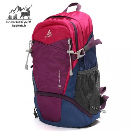 کوله پشتی هامتو مسافرتی مدل HB202208-3 رنگ بنفش/قرمز