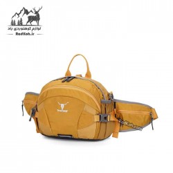 کیف کمری ورزشی کله گاوی مدل 6094 رنگ خردلی