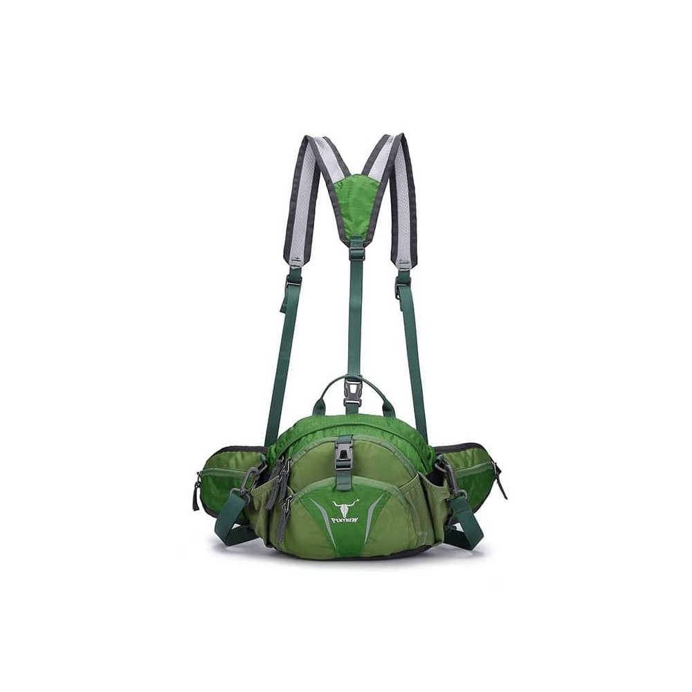 کیف کمری مسافرتی کله گاوی مدل KA-6012A رنگ سبز