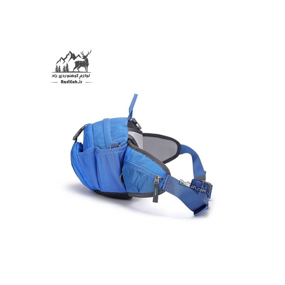 کیف کمری مسافرتی کله گاوی مدل 6012 رنگ آبی