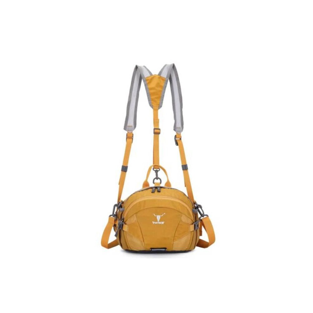 کیف کمری مسافرتی کله گاوی مدل 6012 رنگ خردلی