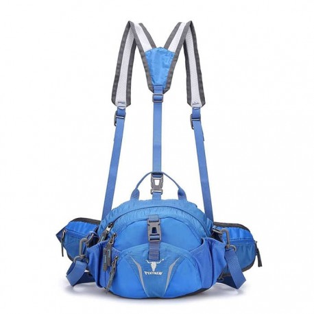 کیف کمری طبیعت گردی کله گاوی مدل 6012 رنگ آبی