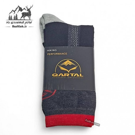 جوراب ساق متوسط قارتال رنگ خاکستری تیره