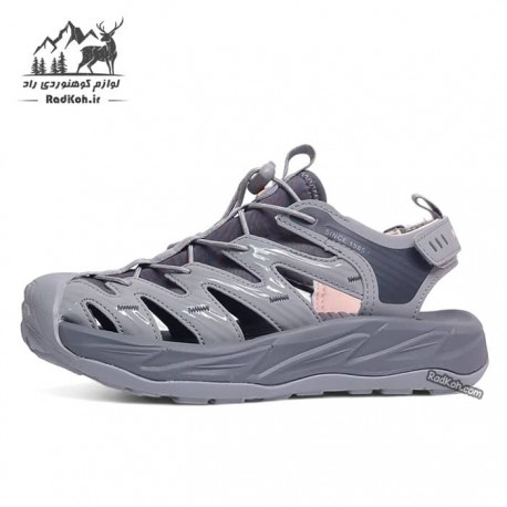 صندل جلو بسته زنانه هامتو مدل 750303B-2 رنگ خاکستری