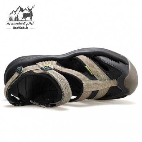 صندل هامتو مدل 750481A-2 رنگ مشکی/خاکستری