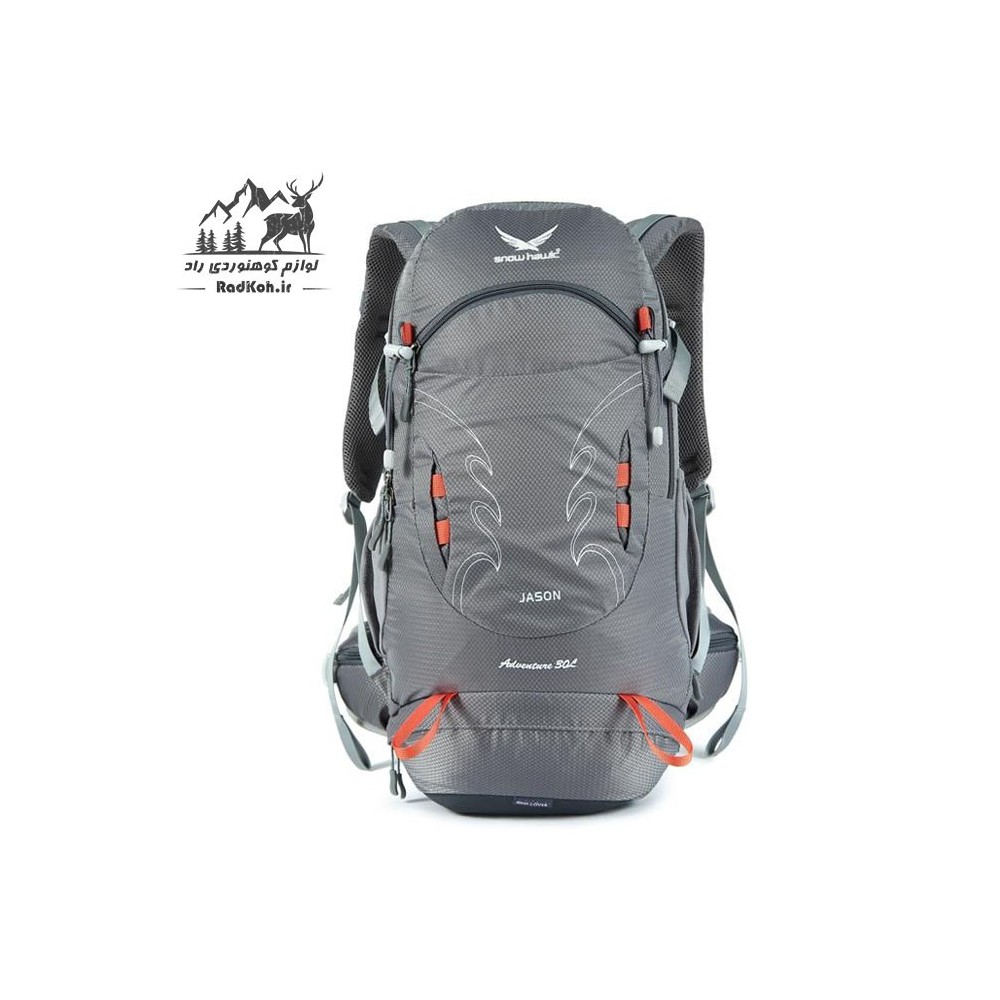 کوله پشتی 30 لیتری اسنوهاک KA-1869 رنگ طوسی