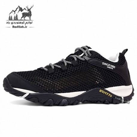 کفش تابستانی مردانه هامتو مدل 120794A-6 رنگ مشکی/سفید