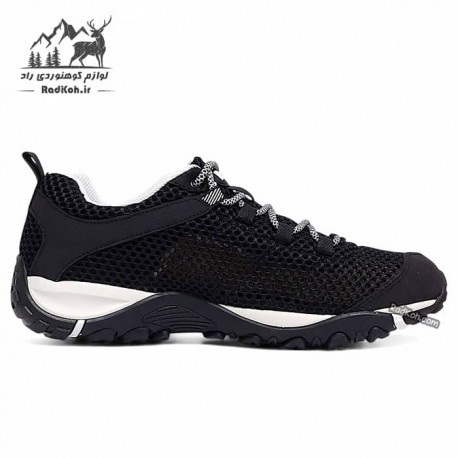 کفش توری مخصوص پیاده روی مردانه هامتو مدل 120794A-6 رنگ مشکی/سفید