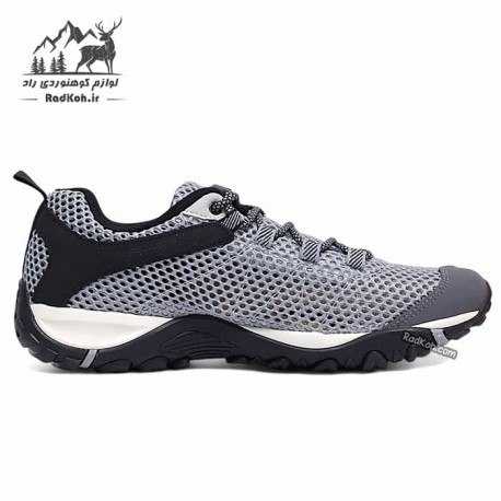 کفش رانینگ مردانه هامتو مدل 120794A-7 رنگ طوسی/مشکی