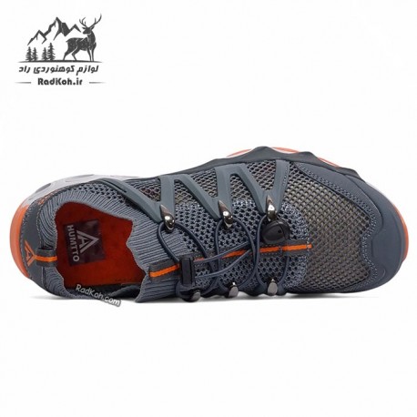 کفش صندل هامتو مدل 620829A-5 رنگ خاکستری تیره/نارنجی