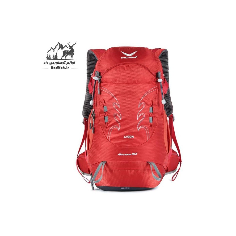 کوله پشتی کوهنوردی 30 لیتری snowhawk KA-1869 رنگ قرمز