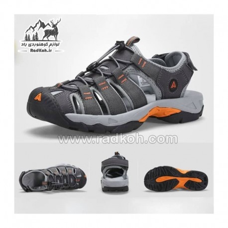 صندل هامتو مردانه مدل 710445A-5 رنگ خاکستری