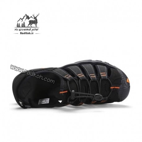 صندل هامتو مدل 710445A-6 رنگ مشکی/نارنجی