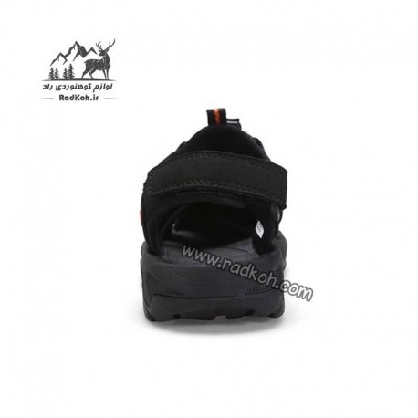 صندل مردانه مدل 710445A-6 رنگ مشکی/نارنجی